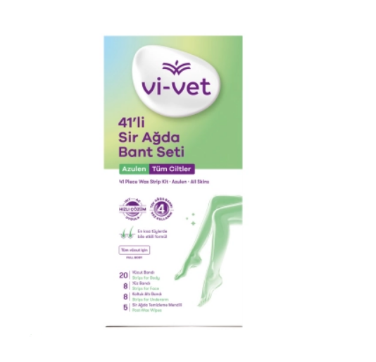 Воскові смужки для депіляції всіх типів шкіри з ромашкою Vi-vet, 41 шт, фото 1