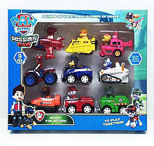 Набір машинок із фігурками Цуценята рятувальники 9 героїв 6889-100