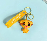 Брелок на рюкзак сумку ключі Симба Король Лев, Силіконовий брелок на подарунок із силікону для автоключів, фото 2