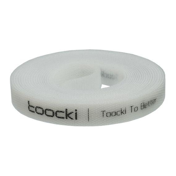 Кабельний органайзер Toocki для стяжки дротів з липучкою, 10 мм x 3 м (Білий)