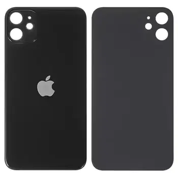 Задня панель корпусу для iPhone 11, чорна, потрібно зняти скло камери, small hole
