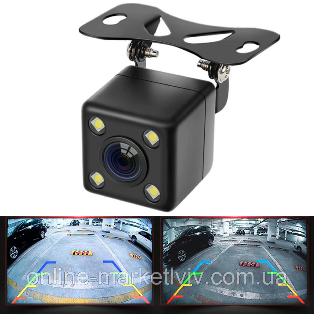 Камера заднього виду з підсвіткою 4LED, HD, CAR CAM 707 / Автомобільна камера заднього виду, фото 1