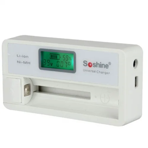 Зарядний пристрій для акумуляторів Soshine SC-S7 з LCD дисплеєм, фото 1