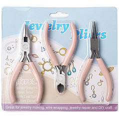 Набір інструментів для біжутерії - круглогубці, плоскогубці, бокорізи