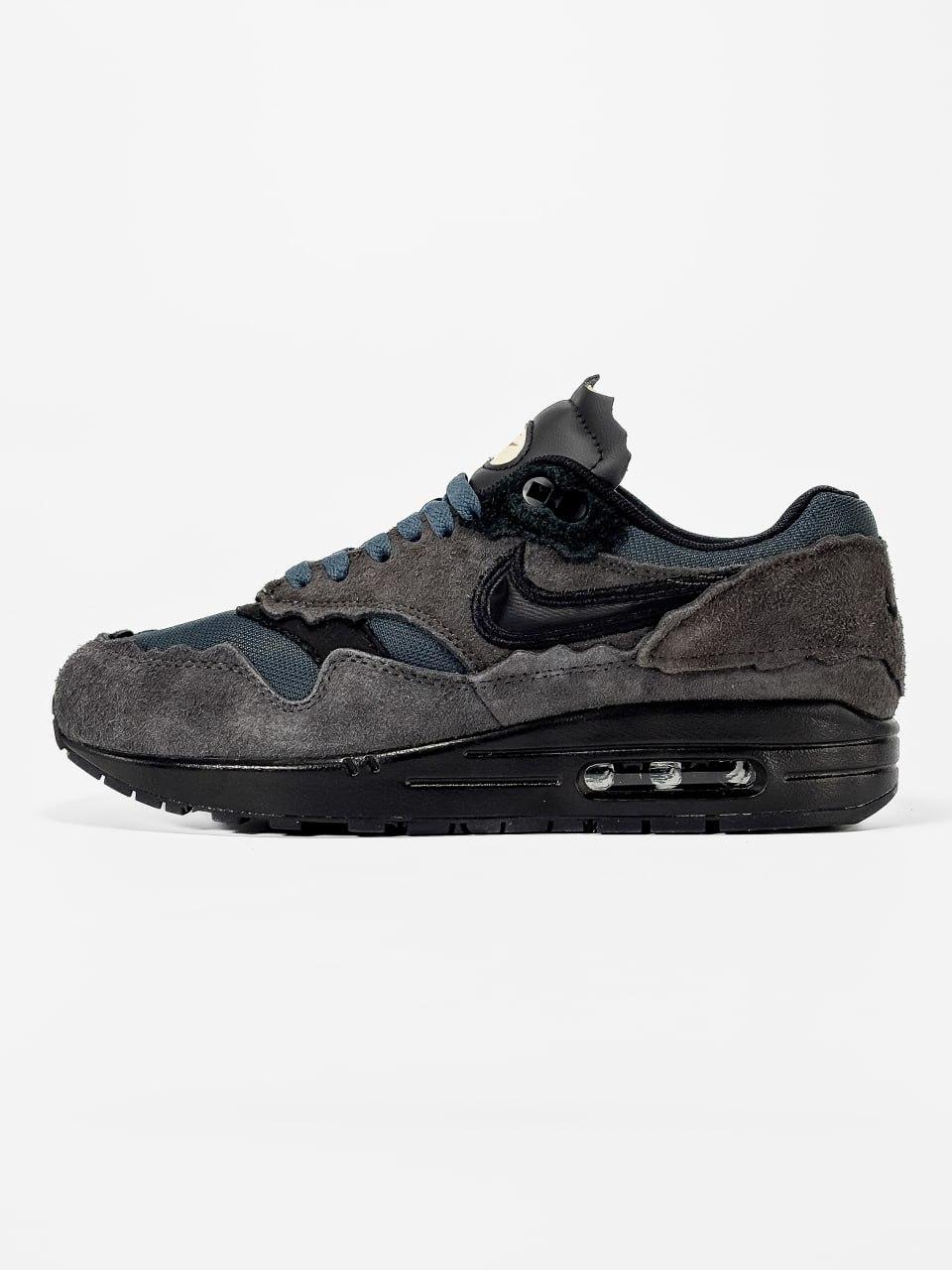 Кросівки Nike Air Max 1 Protection Pack Grey Blue / Найк Аір Макс 1 Протекшн Пак Сірі з Синім