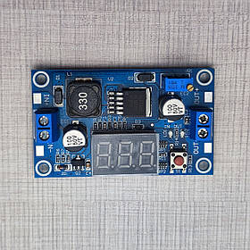 Перетворювач DC-DC підвищ. Step Up XL6009 3А LED 4,5-32В до 5-35V червона кнопка 65х39мм