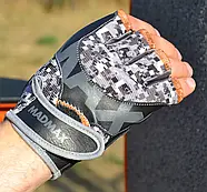 Рукавички для фітнесу MadMax MFG-831 Mti 83.1 Grey/Digital Camo L, фото 6