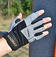 Рукавички для фітнесу MadMax MFG-871 Damasteel Grey/Black M, фото 5