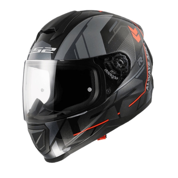 Мотошолом FF802 Flash Galaxy Black Orange