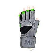 Рукавички для фітнесу MadMax MFG-860 Wild Grey/Green M, фото 4