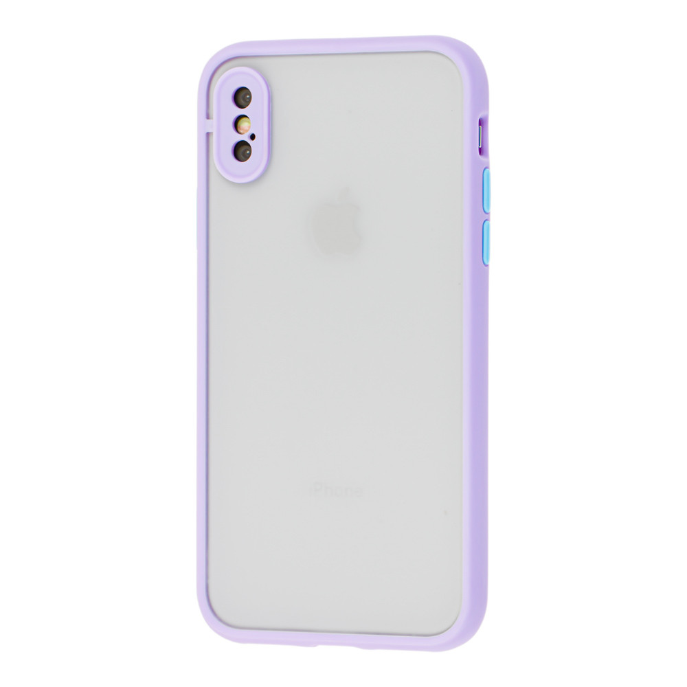 Чохол для iPhone XS Max - Goospery Matte Case, Lilac (Камера закрита)