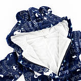 Комбінезон дитячий теплий на блискавці з капюшоном Honey Bear, фото 3