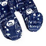 Комбінезон дитячий теплий на блискавці з капюшоном Honey Bear, фото 5