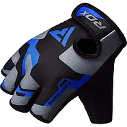 Рукавички для фітнесу RDX F6 Sumblimation Blue XL (26 см і більше ), фото 9