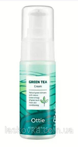 Крем для обличчя з зеленим чаєм Ottie Green Tea Cream, 40 мл