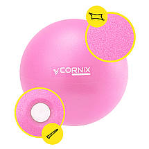 М'яч для пілатесу, йоги, реабілітації Cornix MiniGYMball 22 см XR-0228 Pink Poland, фото 3
