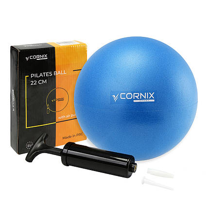М'яч для пілатесу, йоги, реабілітації Cornix MiniGYMball 22 см XR-0226 Blue Poland, фото 1