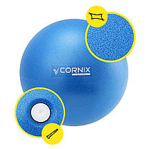 М'яч для пілатесу, йоги, реабілітації Cornix MiniGYMball 22 см XR-0226 Blue Poland, фото 4