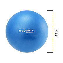 М'яч для пілатесу, йоги, реабілітації Cornix MiniGYMball 22 см XR-0226 Blue Poland, фото 6