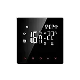 Терморегулятор кімнатний Wi-Fi для електричної теплої підлоги 220 В 16 А Avatto ME81H, чорний із дисплеєм, фото 2