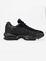 Кросівки Nike Air Max 95 Triple Black / Найк Аїр Макс 95 Тріпл Чорні, фото 3