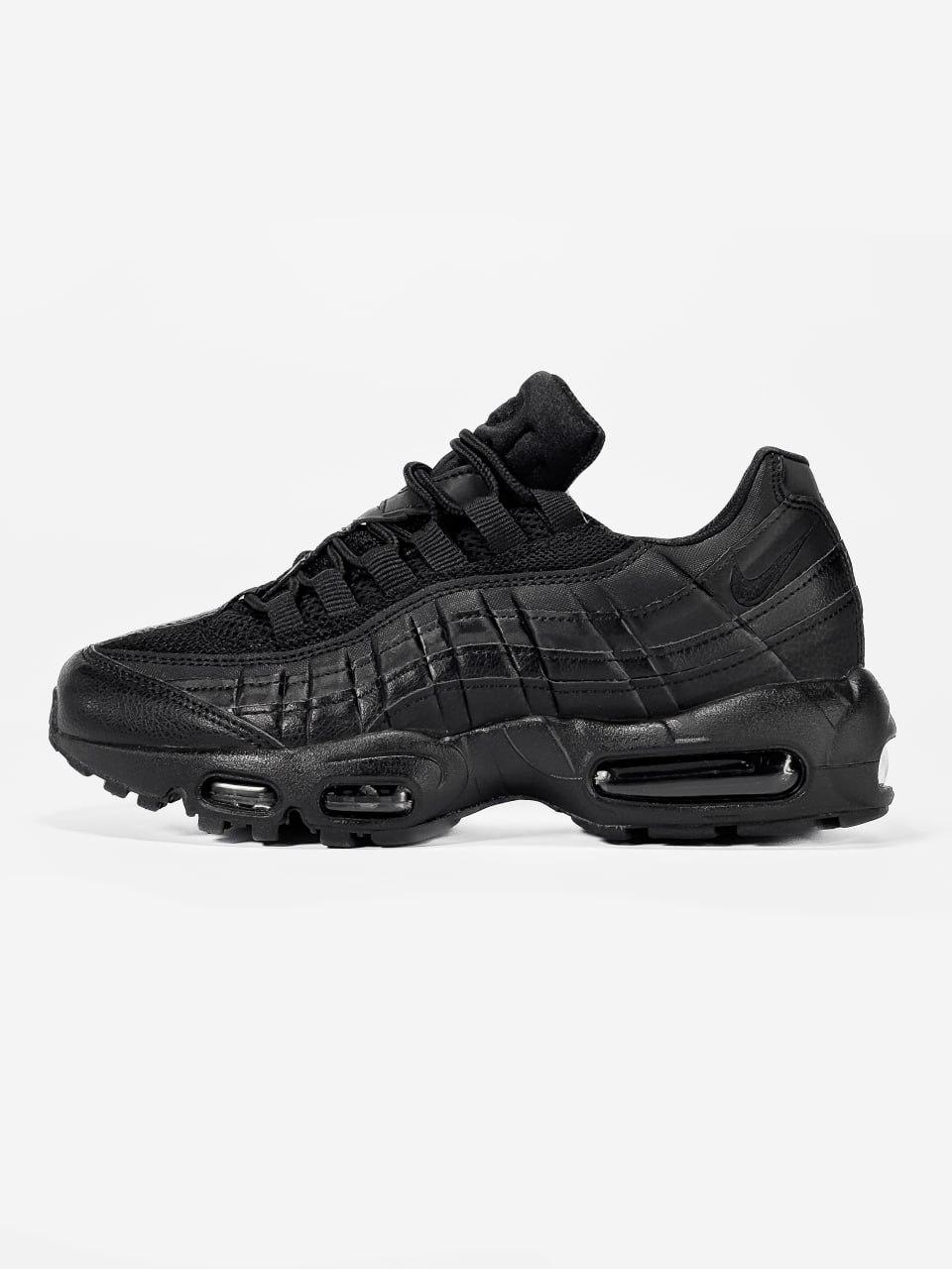 Кросівки Nike Air Max 95 Triple Black / Найк Аїр Макс 95 Тріпл Чорні