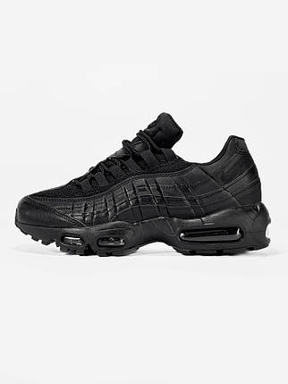 Кросівки Nike Air Max 95 Triple Black / Найк Аїр Макс 95 Тріпл Чорні, фото 1