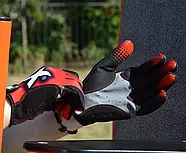 Рукавички для фітнесу MadMax MXG-101 X Gloves Black/Grey/Red S, фото 5