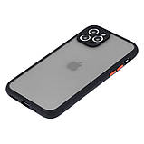 Чохол для iPhone 11 Pro Max - Goospery Matte Case, Black (Камера закрита), фото 3