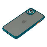 Чохол для iPhone 11 Pro Max - Goospery Matte Case, Dark Green (Камера закрита), фото 3