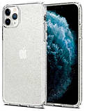Силіконовий чохол для iPhone 11 Pro - Glitter з блискітками, Прозорий, фото 3