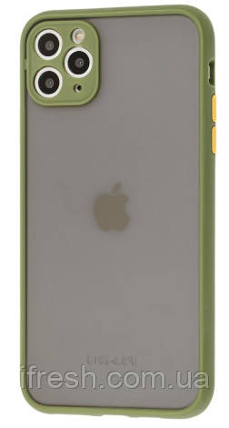 Чохол для iPhone 11 Pro Max - Goospery Matte Case, Green (Камера закрита), фото 1
