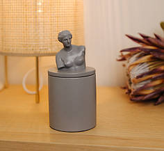 Аромасвічка VENUS CHERRY BLOSSOM GRAY 100% WOOD WAX 165g 35h Гранд Презент NAC 1017GY