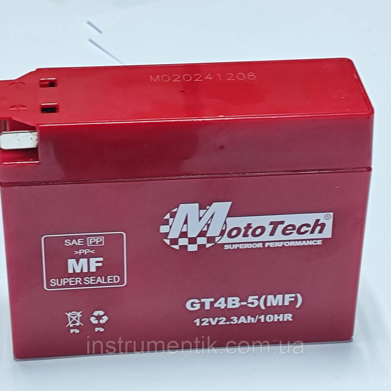 Акумулятор 12V 2.3Ah на скутер Yamaha MotoTech GT4B-5 (GEL) 2024 рік