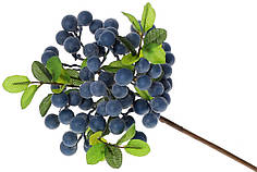 Декоративна гілка Голубики 36см Гранд Презент DY7-372