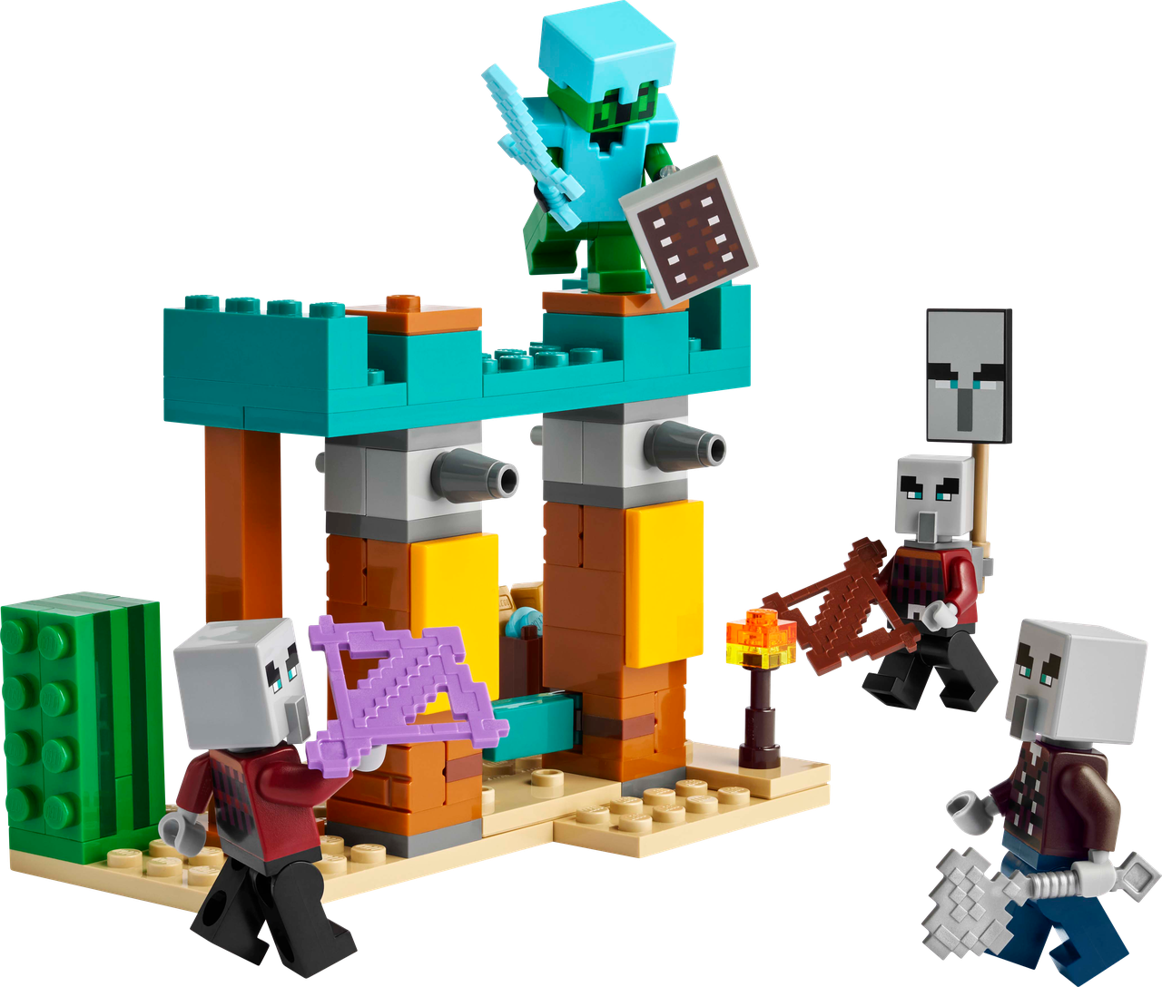 Конструктор лего Майнкрафт Пустынный патруль разбойника Lego Minecraft 21267