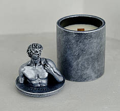 Аромасвічка DAVID AGARWOOD SILVER 100% WOOD WAX 165g 35h Гранд Презент NAC 1109