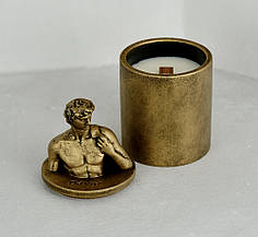 Аромасвічка DAVID AGARWOOD BRONZE 100% WOOD WAX 165g 35h Гранд Презент NAC 1110