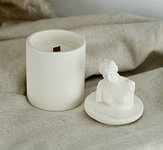 Аромасвічка VENUS CHERRY BLOSSOM BEIGE 100% WOOD WAX 165g 35h Гранд Презент NAC 1105