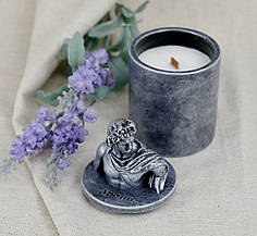 Аромасвічка APOLLO BURLEY VANILLA SILVER 100% WOOD WAX 165g 35h Гранд Презент NAC 1107