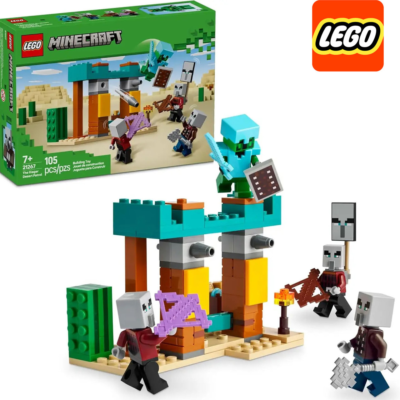 Конструктор лего Майнкрафт Пустельний патруль розбійника Lego Minecraft 21267