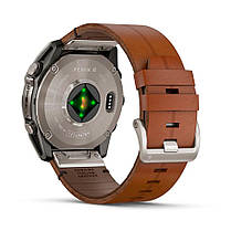 Garmin Fenix 8 смарт-годинник Amoled 51 мм Sapphire Titanium with Chestnut Leather Band 010-02905-40, фото 4
