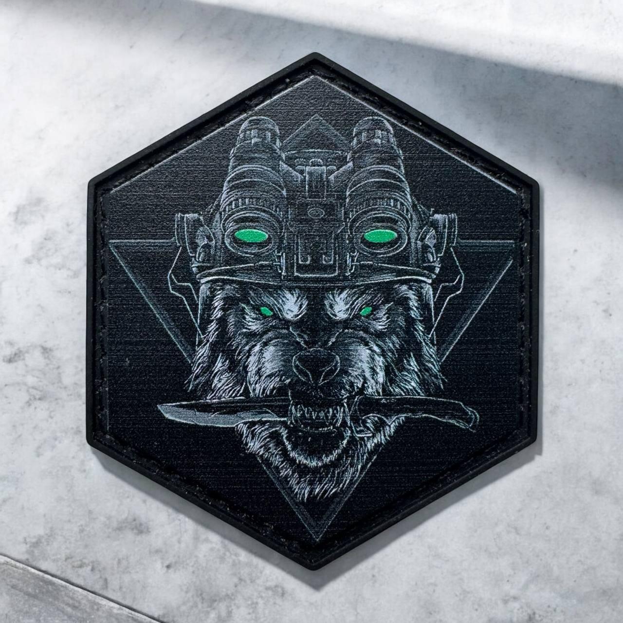 Шеврон Вовчий Рейд на липучці пвх