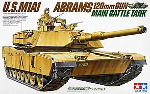U.S.M1A1 Abrams. Збірна модель танка у масштабі 1/35. TAMIYA 35156