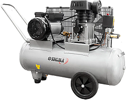 Компресор двоциліндровий пасовий Sigma 7044121 2.5 кВт 335 л/хв 50 л Двоциліндровий масляний компресор