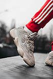 Чоловічі кросівки Adidas Yeezy 500 «Blush» замшеві Бежеві Люкс, фото 8