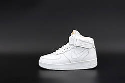 Зимові шкіряні чоловічі кросівки Nike Air Force LV Білі