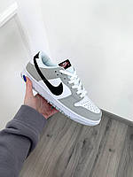 Сірі кросівки чоловічі Nike SB Dunk Low Grey Black