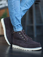 Замшеві коричневі чоловічі Уггі на шнурках UGG