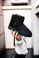 Замшеві чорні Уггі Ugg Classic Mini Black